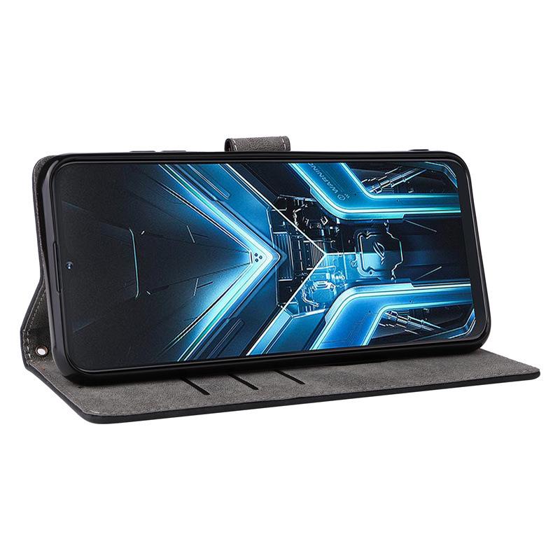 Кожаный чехол Cooper Cubot X70 с отделением для карт, подставкой, шнурком и кошельком