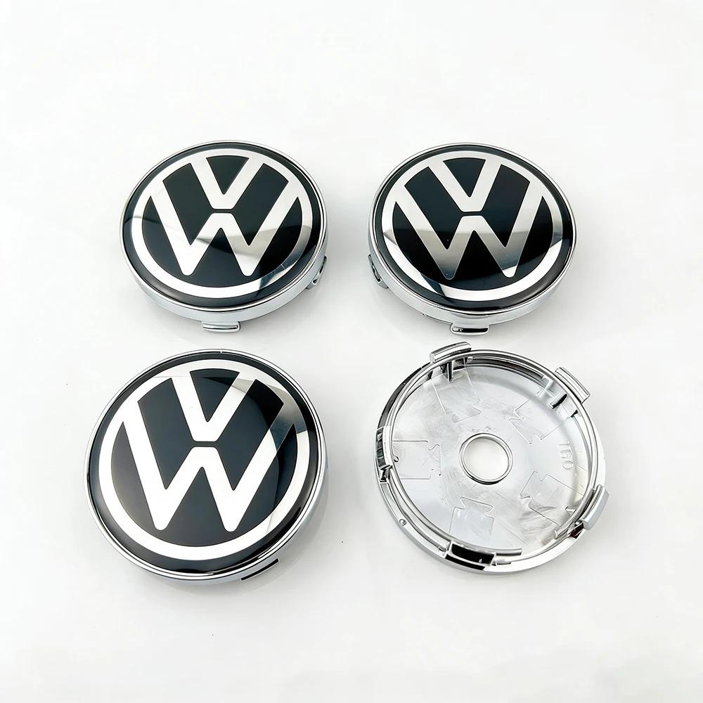 New 2026 for Volkswagen 4Pcs 56/65/70/76mm Car Wheel Center Cover Hub Cap VW Polo Golf Beetle Touran Caddy Tiguan Bora GTI R Passat EQ1