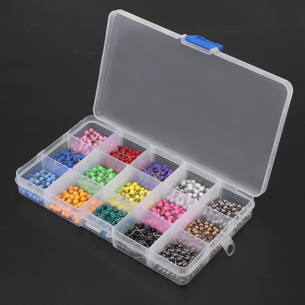 900pcs Straight Dressmaking Pins Round Head Round Head Pins Pins Sewing Pins Fabric Marking