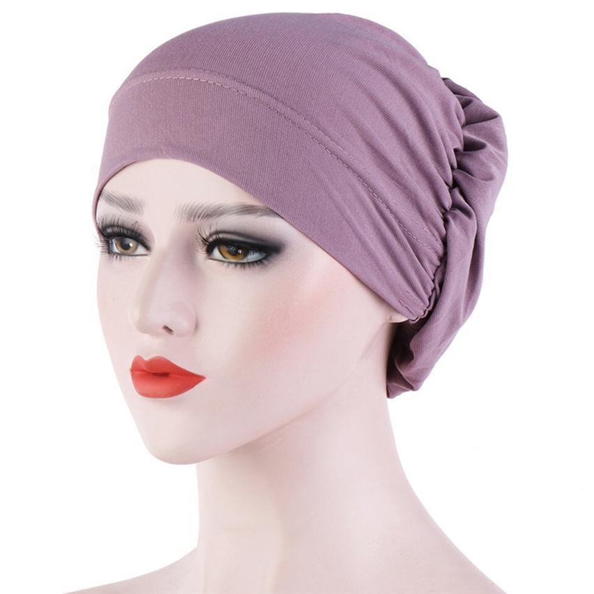 Cancer Chemo Cap Hijab Turban Hat Headwear Hijab Wrap Muslim Hair Loss