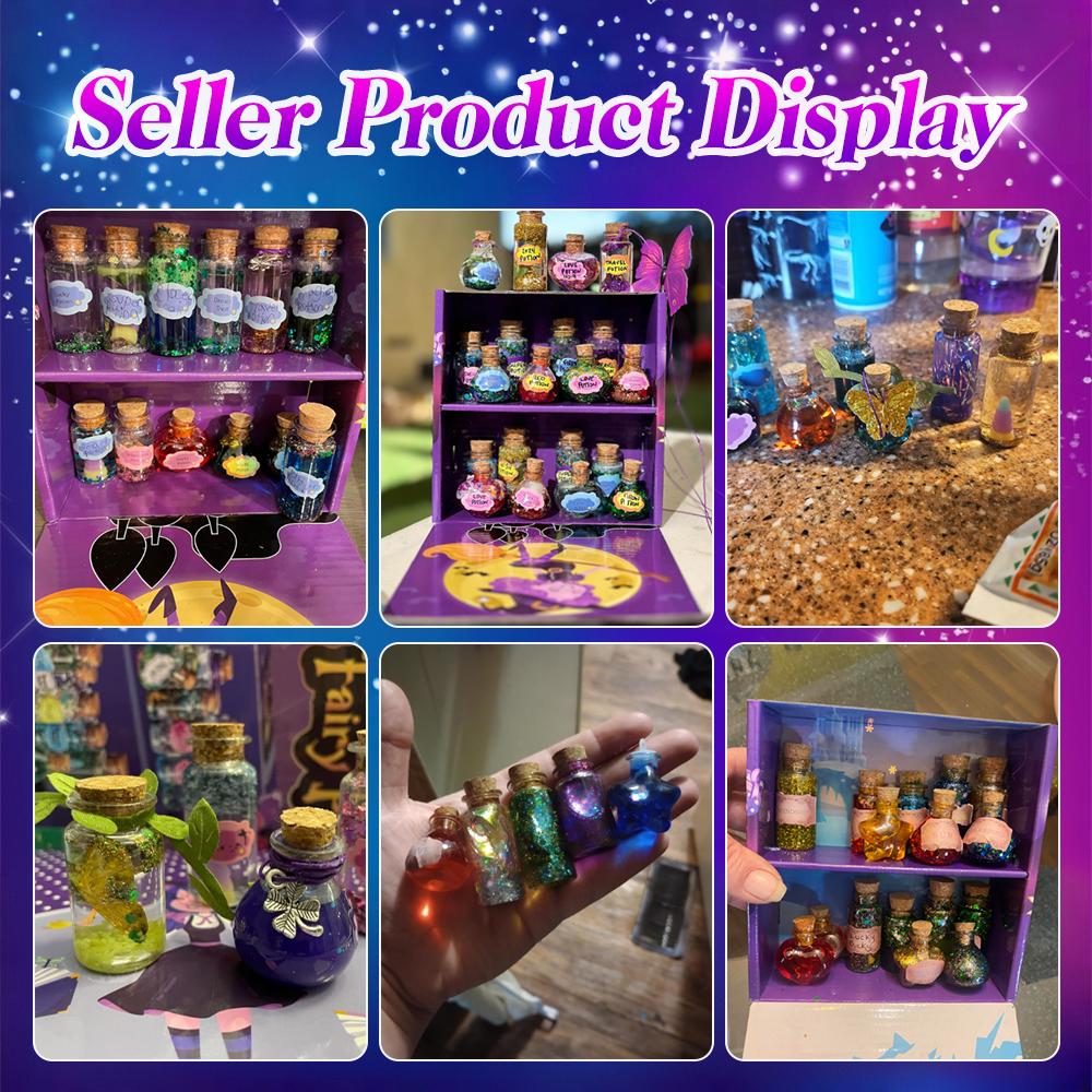 DIY Mixed Magic Wizard Potion Bottles Color Changing luminous Potions Art Craft Kit Kids Family Educational Toys Birthday Gifts