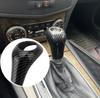 Carbon Fiber Style Car Gear Shift Handle Button Cover Stickers For Mercedes Benz W204 W212 A C E G GLS Class Auto Accessories