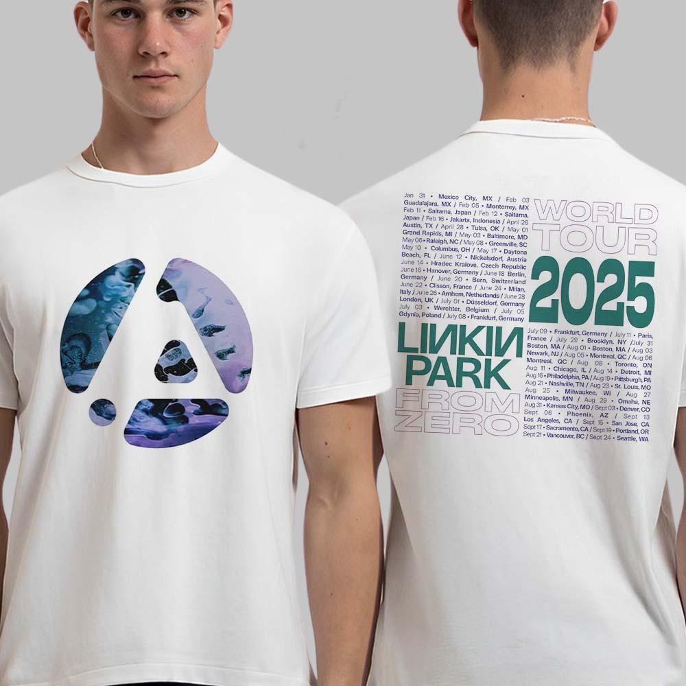 Women's Cotton Crew Neck Linkin Park From Zero World Tour 2025 T-Shirt