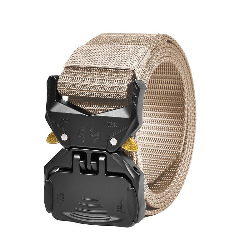 Новый мужской нейлоновый ремень с тактической пряжкой, повседневная рабочая одежда, быстросъемные уличные ремни, универсальная спортивная одежда, брючный ремень Tide