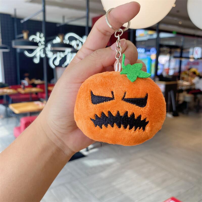 Creative Halloween Pumpkin Plush Pendant - 8cm Claw Machine Doll