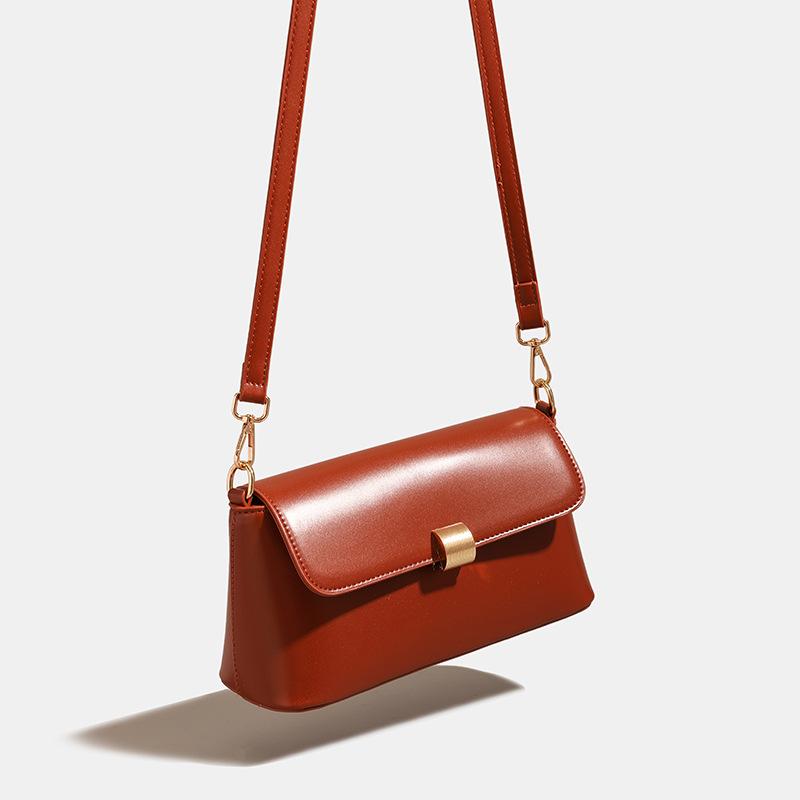 High-end light luxury niche women's bag, new handbag, fashionable crossbody bag, shoulder bag, underarm bag, vintage small square bag