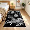2pac Customize Your Name Floor Mat Design for Foyer Entryway Playrooms Kitchen Anti-slip Rug Anime Office Decor Spiritual Gift