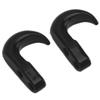 2Pcs RC Metal Bumper Trailer Hook Sickle Authentic Rescue Car Hook for Axial SCX24 1 24Black