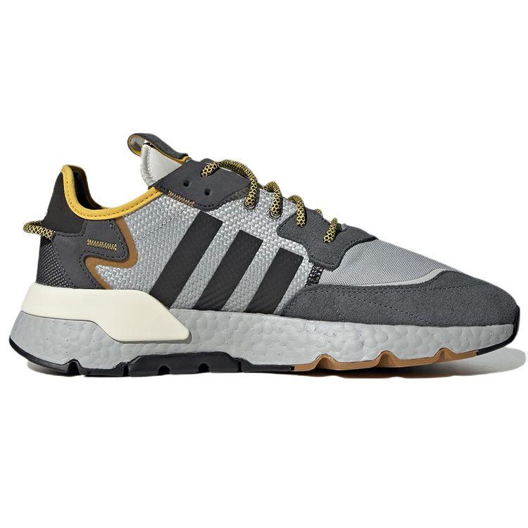 Adidas Originals Nite Jogger Fabric Comfortable Non-Slip Low-Top Lifestyle Sneakers Unisex Sneakers Gray GY0019