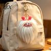 Decorative Backpack Accessory Long Haired Plush Creature Keychain, Cartoon Plushie Bag Charm, Stuffed Doll Pendant Furry Keyring for Backpacks