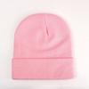 Brimless beanie big head circumference knitted hat knitted hat knitted hat black knitted hat outdoor warm hat