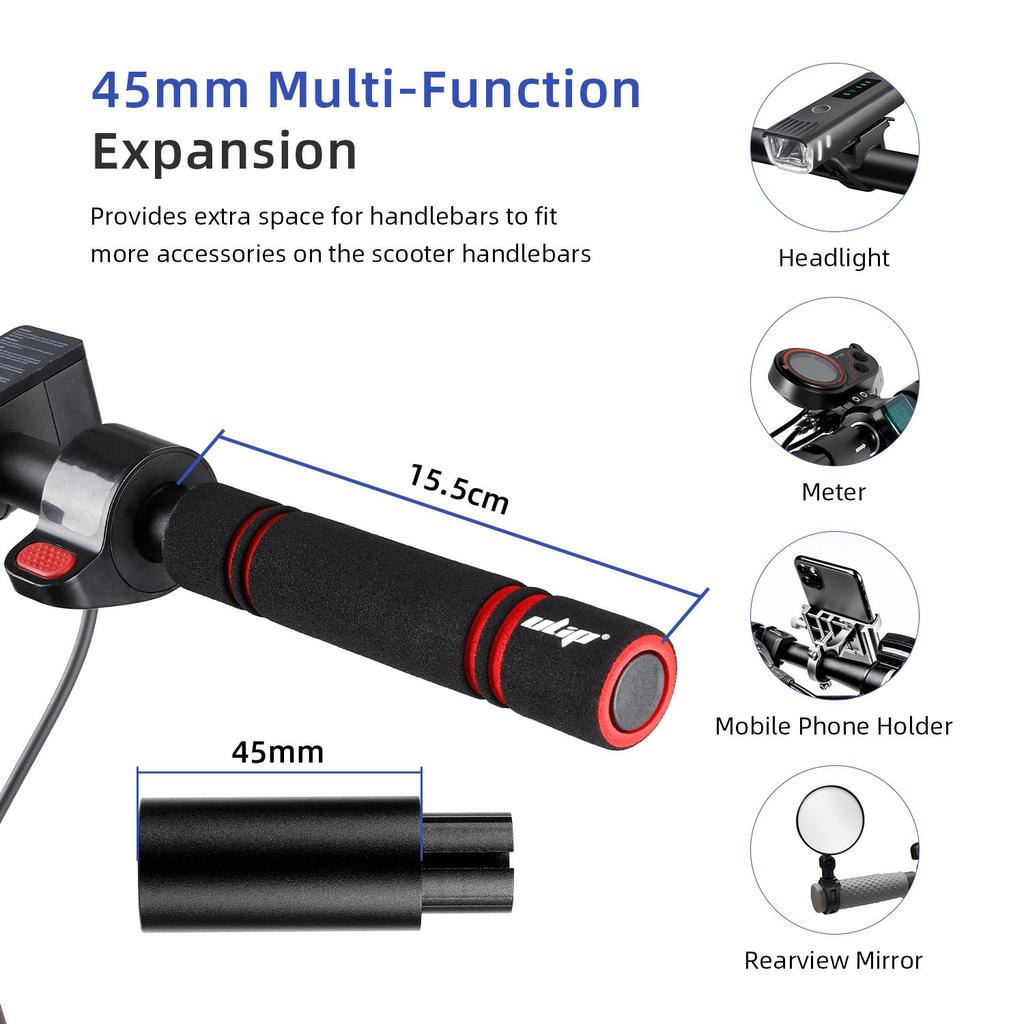 Black Ulip handlebar extender kit without light for Max G30 scooters