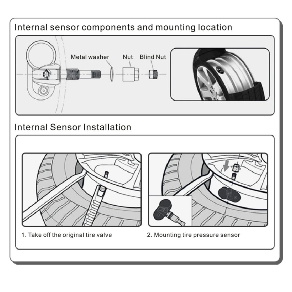 Автомобильный TPMS прикуриватель беспроводной универсальный TPMS USB цифровой tpms система сигнализации давления в шинах 4 внешних внутренних датчика