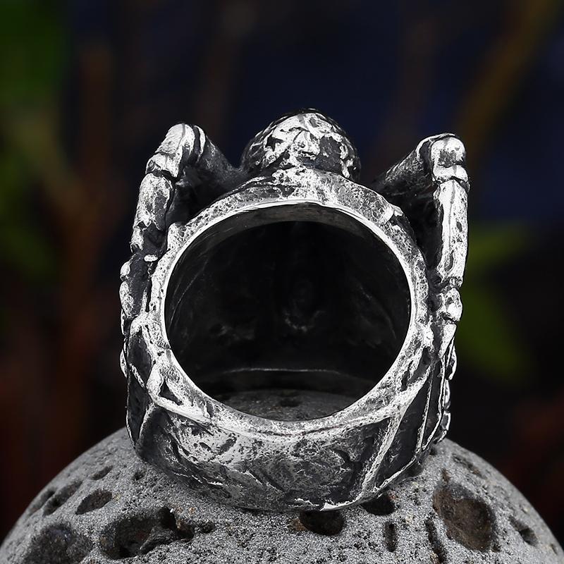 Дропшиппинг 316L кольцо из нержавеющей стали байкер ретро паук кольцо для мужчин мода шикарные необычные украшения для Хэллоуина животных бесплатная доставка