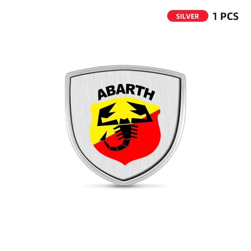 Car Styling 3D Metal Emblem Body Window Sticker Decal For Fiat ABARTH 124 125 130 131 500 595 Esseesse 695 Punto Scorpion V3