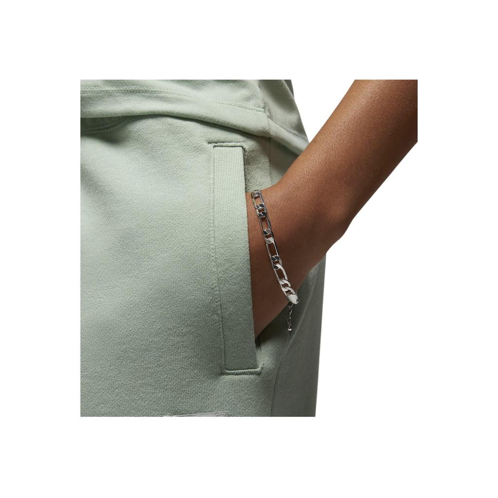 Jordan Flight Fleece Solid Logo Cuffed Sports Leisure Pants Women Bottoms Light-Green DQ4607-321