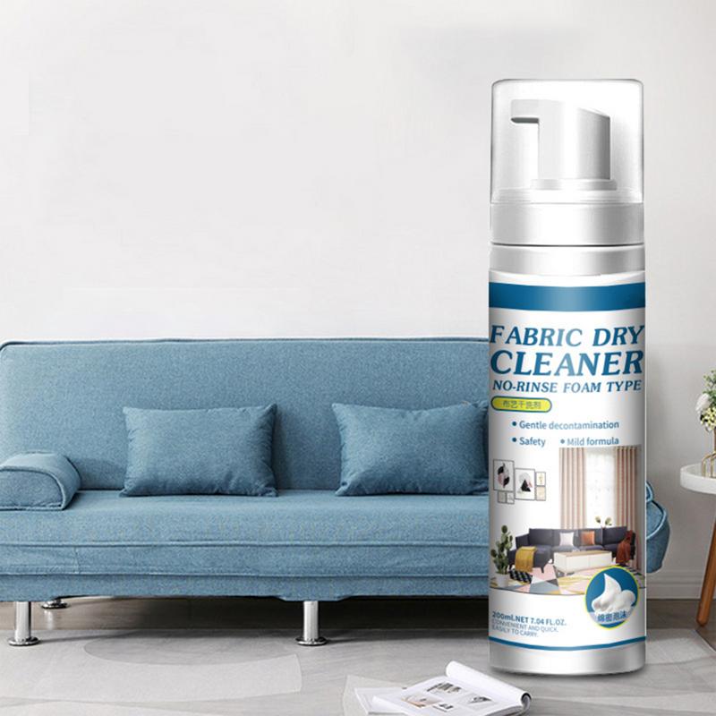 200 мл Мощная пена для чистки диванов от пятен Бытовая многофункциональная глубокая чистка ковров Спрей для освежения тканей без воды