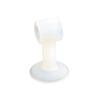 Self Adhesive Wall Protector Door Handle Crash Pad Bumper Guard Rubber Stopper White&Circular Hole