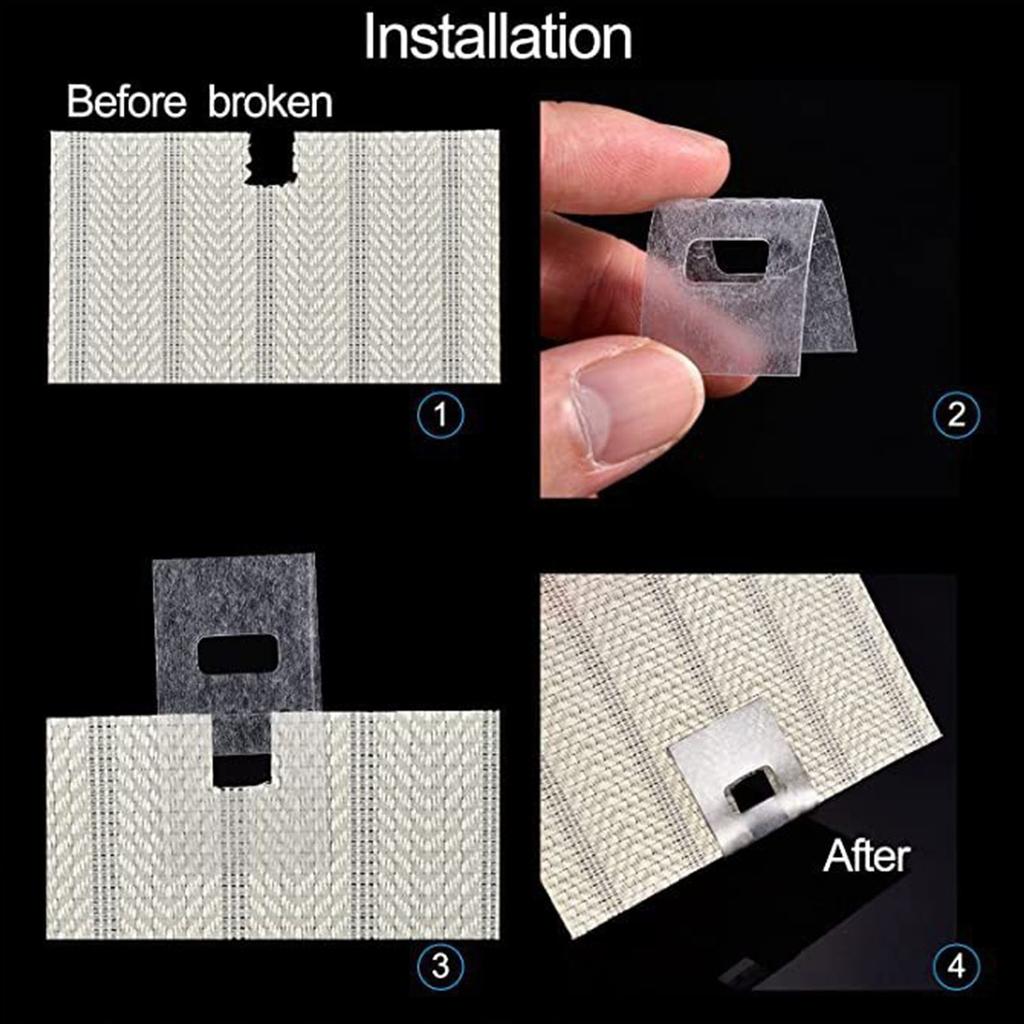10 шт. Набор для ремонта вертикальных жалюзи, прозрачные фиксаторы для планок, простое применение, аксессуары для ремонта вертикальных жалюзи для домашнего декора