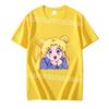 Футболка Sailor Moon для взрослых Женская Мужская Модная Летняя Одежда Хлопок Короткий Рукав Мультяшная Аниме Графическая Футболка Милые Топы Подарки