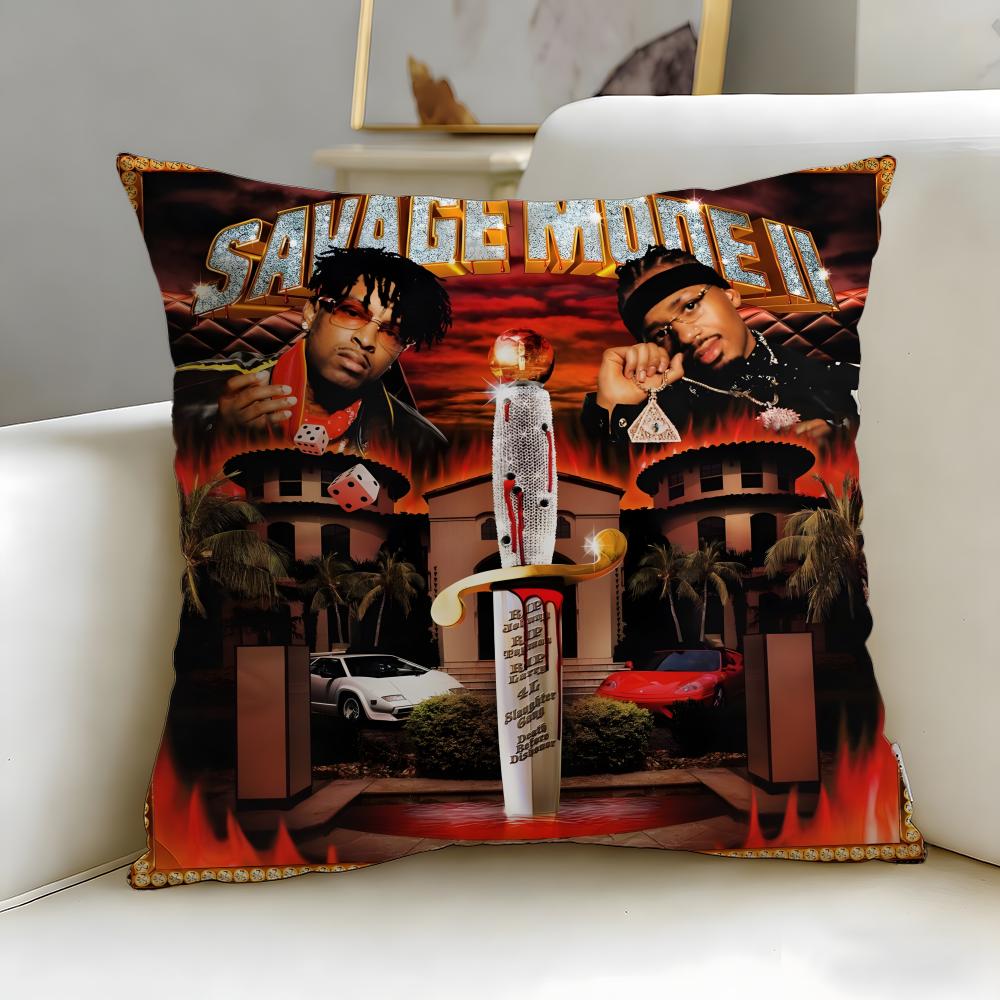 Hot 221 Savageing Cushion Cover Soft  EasyWash Pillow Case  Versatile for Couch Bed Travel and Office