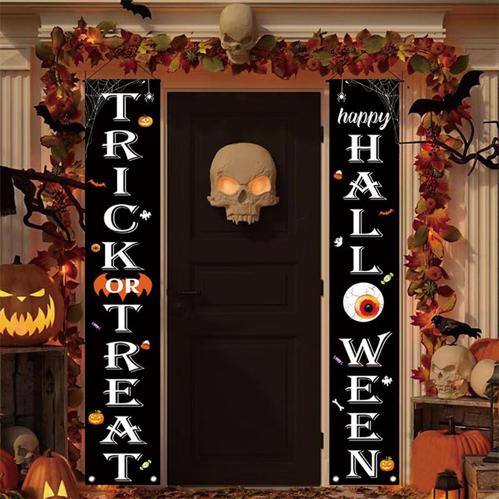 Хэллоуин Украшение Баннер Куплеты Привидение- Праздничная Вечеринка Вечеринка Украшение Двери