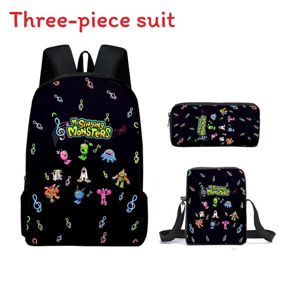 Monsters Singing My Childrens School Bag Three Piece Suit Suitable For Gift
