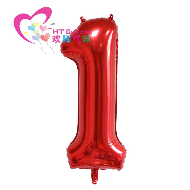 40 Inch Red Large Numbers Balloon 0-9 Birthday Party Decorations Helium Foil Mylar Big Number