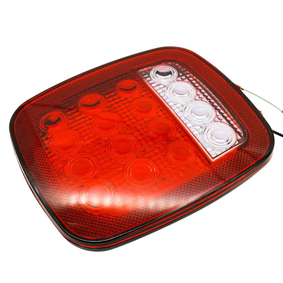 2X Квадратный стоп-сигнал, указатель поворота, задний фонарь, 16-светодиодный габаритный фонарь для Jeep Wrangler JK TJ CJ YJ