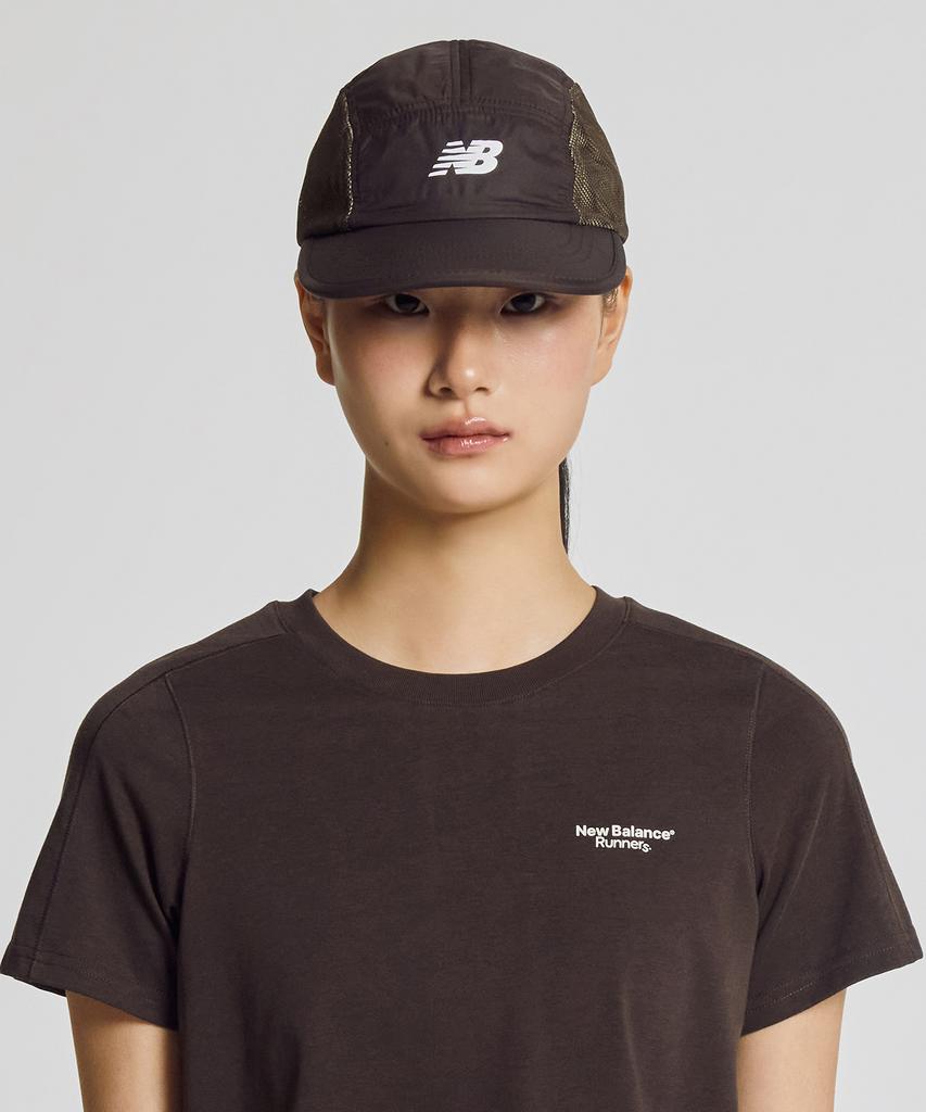Кепка для бега New Balance Nbgdg25201 / Pf из нейлоновой сетки (коричневый)