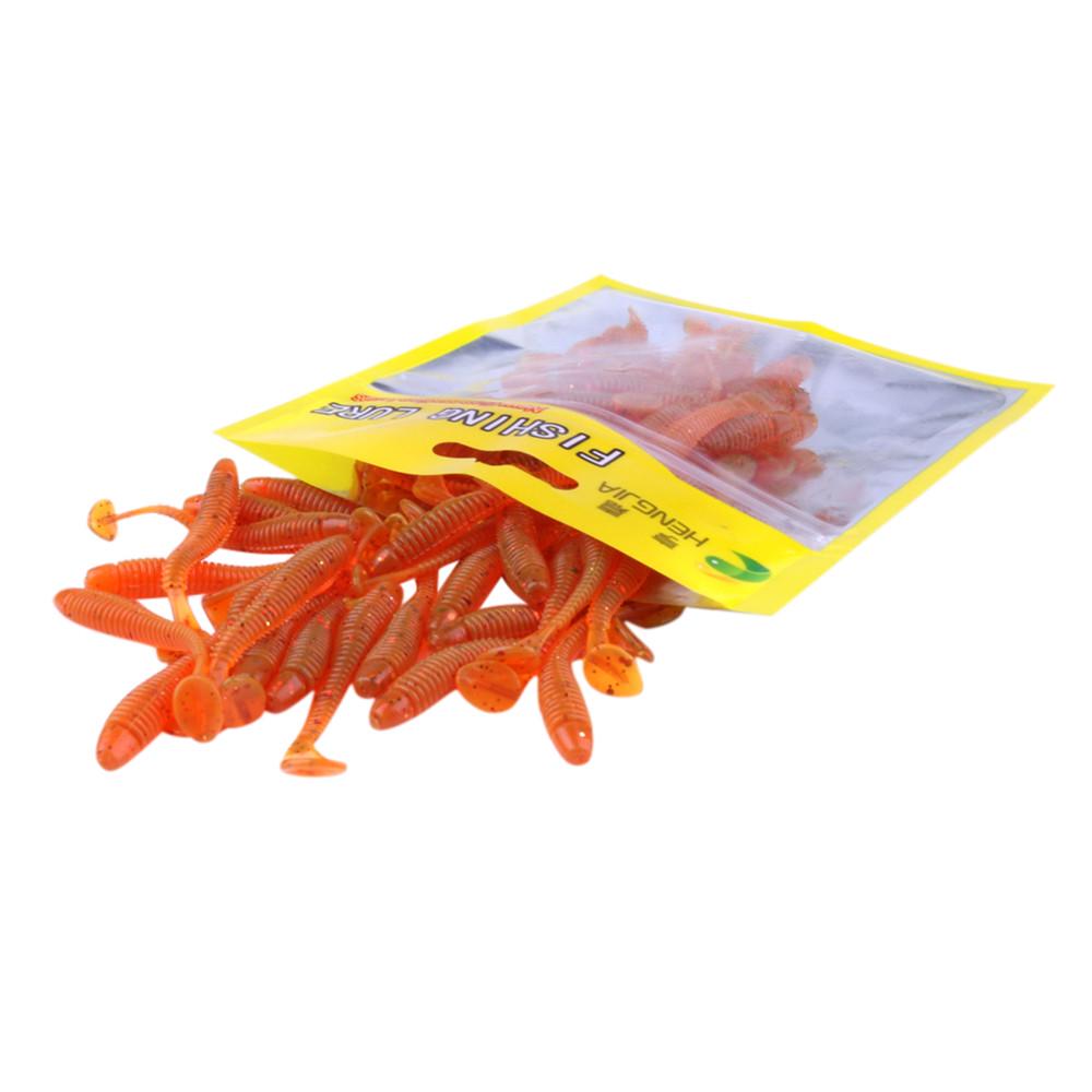 0Pcs Soft 5cm Silicone Fishing With Fishing