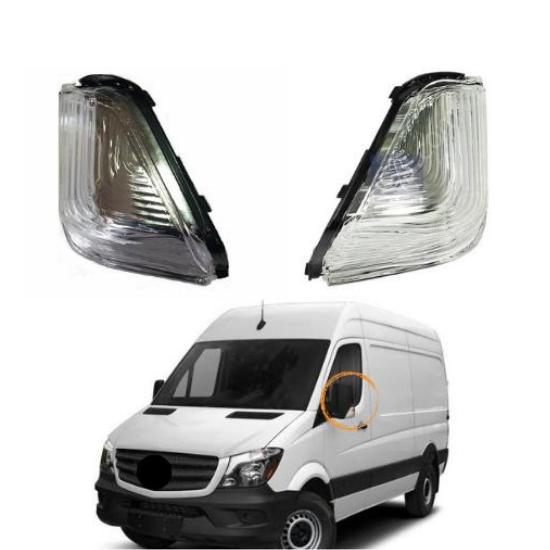 Зеркальный сигнал правый левый для Mercedes Sprinter VW Crafter 2006-2020 оранжевый цвет OEM 2E0953050A 2E0953049A