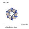 High-Grade Temperament Alloy Rhinestone Bauhinia Flower Ring Brooch Exquisite And Versatile Women'S Clothing Corsage Jewelry Pin
