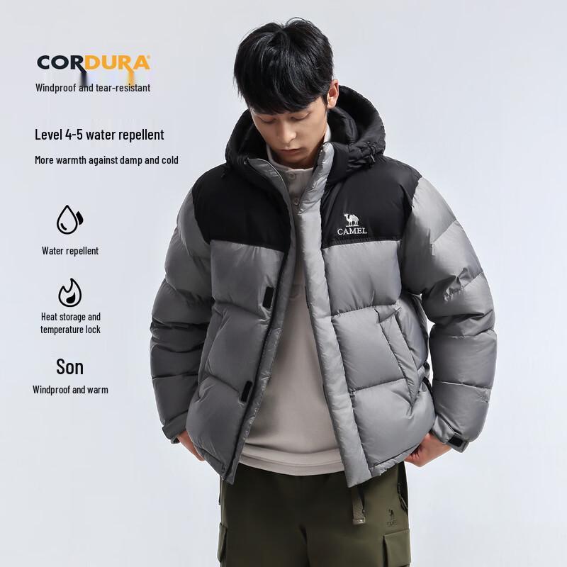 Camel Унисекс Уличная Пуховая Куртка A35CR28312