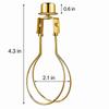4pcs 4.3 x 2.1in Bulb Clip Adapter Iron Clip On Lampshade Lampshade Harp Holder  For Floor Lamp