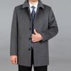 Men Wool Coat High Quality Autumn Woolen Coat Pea Coat Winter Wool Cashmere Coat Warm Wool Blend Jacket