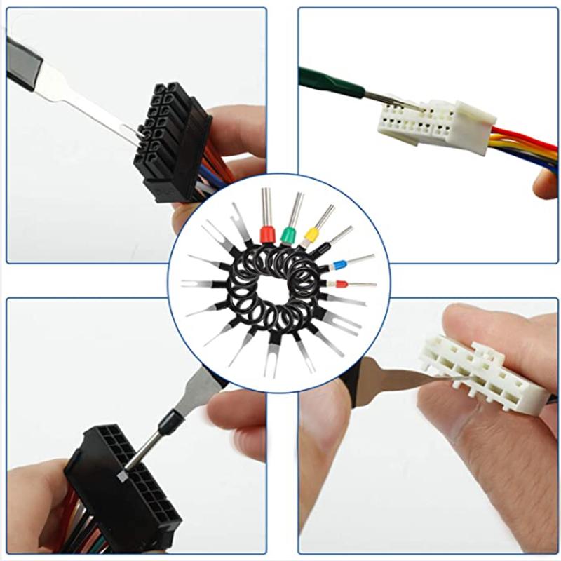 18/36/38 Pieces Car Terminal Disassembly and Ejector Tool Needle Ejector Wire Terminal Removal Kit Car Connector Durable