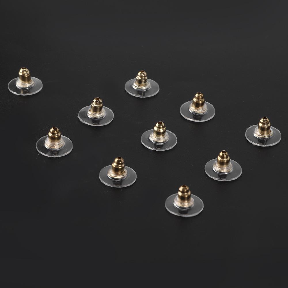 200pcs Soft Earring Stoppers Transparent Earring Backs Rubber Earring Backs Studs Hoops