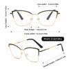 Large frame cat eye flat mirror anti-blue light literary trend fashion retro thin Internet celebrity high-end frame glasses