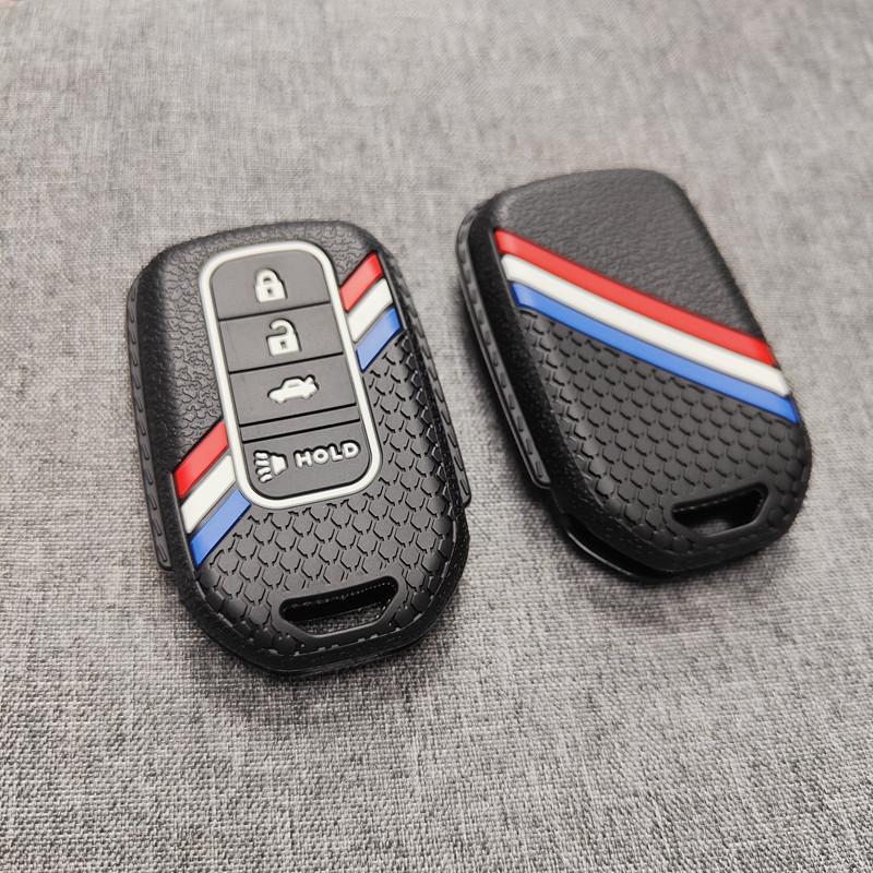 Силиконовый чехол-защита для брелока-ключа Honda Accord Pilot Civic 5 кнопок Бесключевой доступ Дистанционный запуск