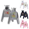 Women's Fashionable Casual Long Sleeve Hooded Printed Sweatshirt