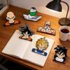 Брошь из аниме Dragon Ball - Кавайный узор с Гоку, Вегетой, Гоханом, Значок с персонажем японского мультфильма, Маленький подарок, Аниме-аксессуары