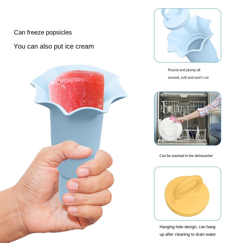 18 шт. Складная силиконовая трубочка для мороженого, герметичная, детская, многофункциональная, грязенепроницаемая, держатель для мороженого на палочке