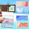 BHBL Travel Paint Palette, Portable Watercolor Set with Clip and Water Pen, Pocketartist Watercolor Travel Set,Paint Palette