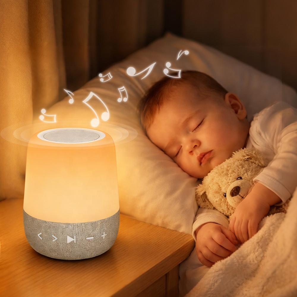HiFiD Rechargeable LED Night Light with Touch Control White Noise Machine for Babies 7 Colors Projection 30 Soothing Sounds
