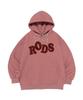 Толстовка с капюшоном в клетку с большим логотипом Rods (розовый)