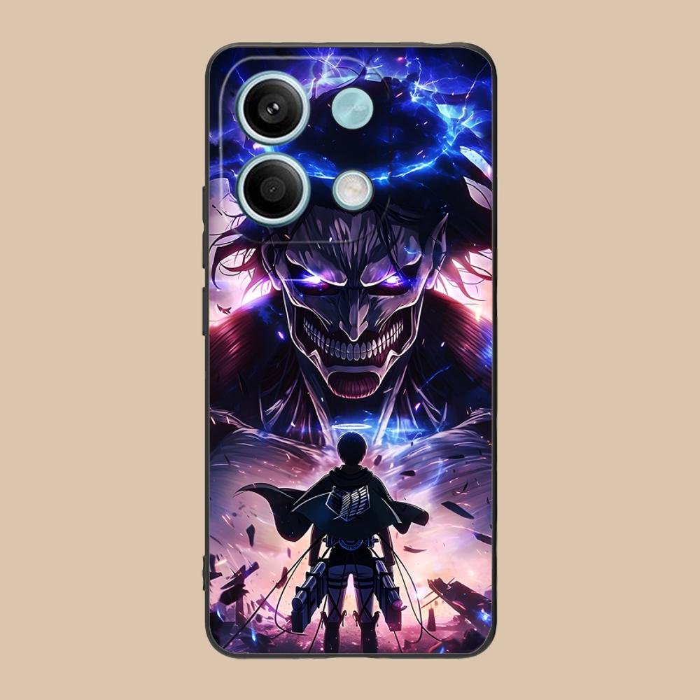 Матовый ТПУ чехол для мобильного телефона AOT Eren Yeager для POCO M7 M6 M5 M4 M3 X7 X6 X5 X4 X3 Pro GT 5G, цветная печать