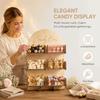 4/6 Grids Snack Display Stand Arched Shape Wooden Candy Box Dessert Display Stand  Birthday Party