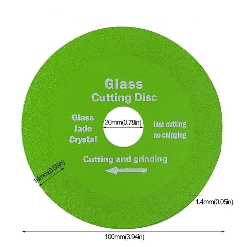 Стеклорезный диск 100мм Ультратонкий пильный диск Алмазный Нефрит Винная бутылка Керамика Полировка Углошлифовальная машина