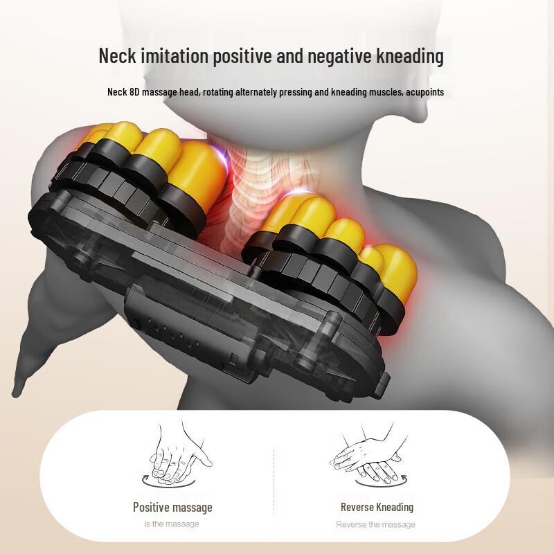 AUX Multi-Function Neck and Back Massage Cushion CN plug (adapter included)
